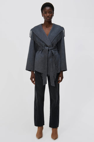 ROWEN COAT - GREY MELANGE