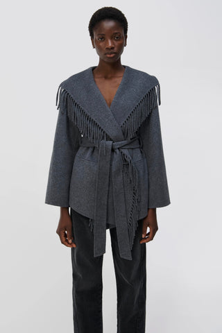 ROWEN COAT - GREY MELANGE