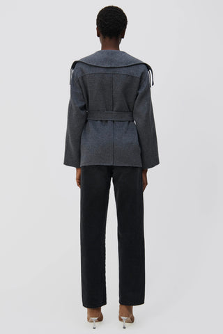 ROWEN COAT - GREY MELANGE