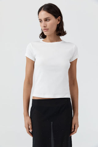 ORGANIC COTTON BABY TEE - WHITE