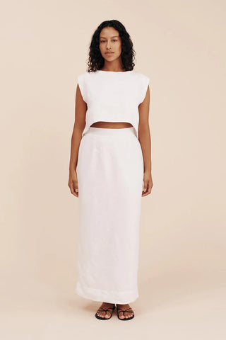 EMMA PENCIL SKIRT - IVORY