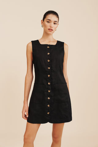 EMMA BUTTON DOWN MINI DRESS