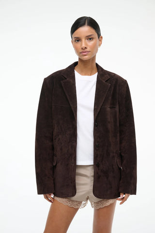 NATALIE SUEDE JACKET ESPRESSO