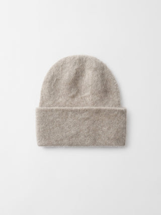 BRUSHED BEANIE - GREIGE
