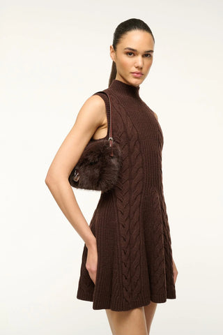 CHARADE DRESS - DARK CHOCOLATE