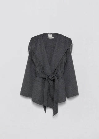 ROWEN COAT - GREY MELANGE