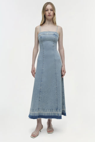 CLARISSA DENIM MIDI DRESS