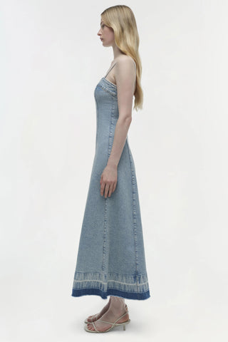 CLARISSA DENIM MIDI DRESS