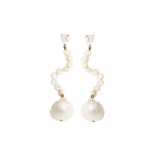 BY ALONA | CLIO EARRINGS - CUBIC ZIRCONIA WITH PEARL