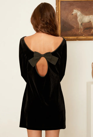 GENEVIEVE VELVET MINI DRESS