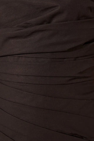 MAIORI STRAPLESS TIERED MAXI DRESS - BLACK