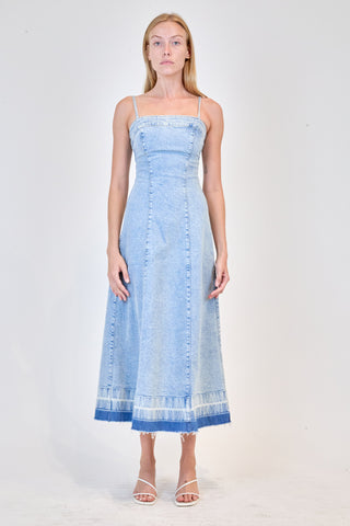 CLARISSA DENIM MIDI DRESS