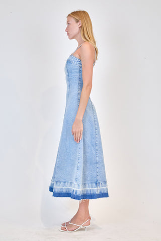 CLARISSA DENIM MIDI DRESS