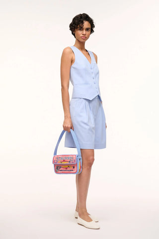 TOMMY BEADED BAG STAUDINES PINK