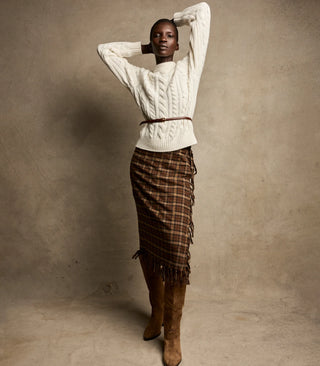 SASKIA SKIRT - CORNWALL PLAID
