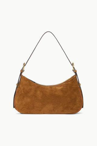 PINE SHOULDER BAG - TAN SUEDE