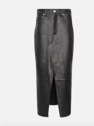 MIDAXI LEATHER SKIRT