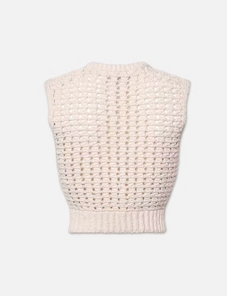 TAPE YARN SWEATER VEST