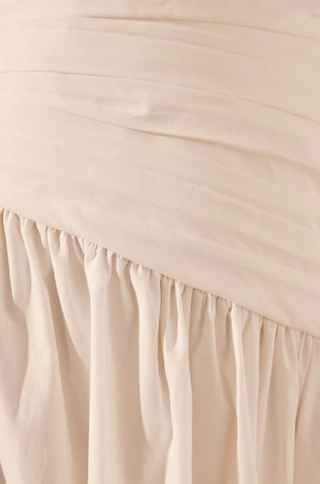 MAIORI STRAPLESS TIERED MAXI DRESS - IVORY