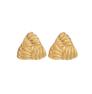 TRI EARRINGS GOLD