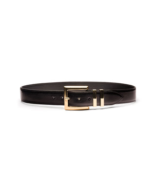 NAOMI BLACK LEATHER WAIST BELT