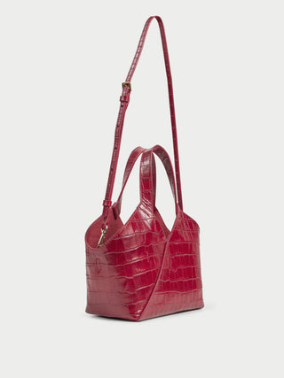 LULLIE CROC LEATHER BAG