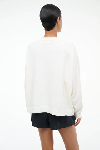 STAUD | GIADA SWEATER PIER IVORY