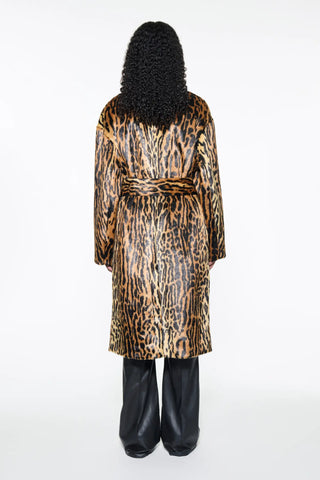 STAND STUDIO | VALERIA FUR COAT LEO