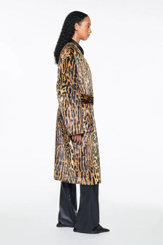 STAND STUDIO | VALERIA FUR COAT LEO