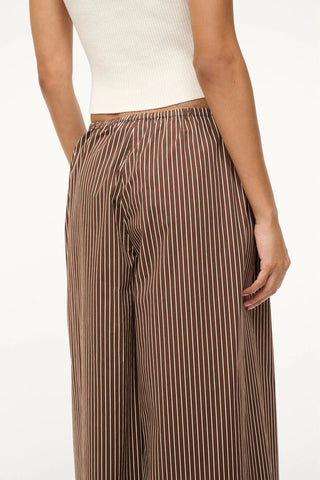 STAUD | BONFIRE PANT - DARK OAK MICRO STRIPE