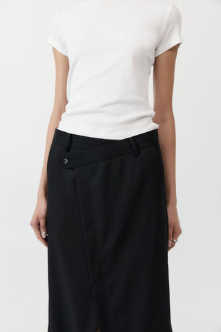 ST. AGNI | DECONSTRUCTED WAIST MAXI SKIRT