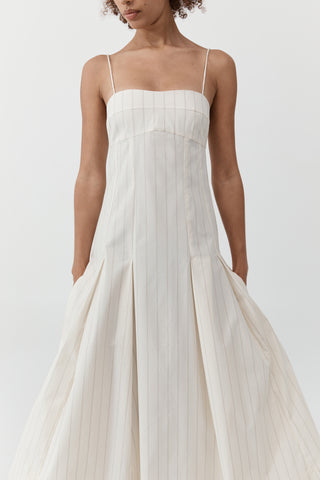 EVERYDAY COTTON PLEAT DRESS
