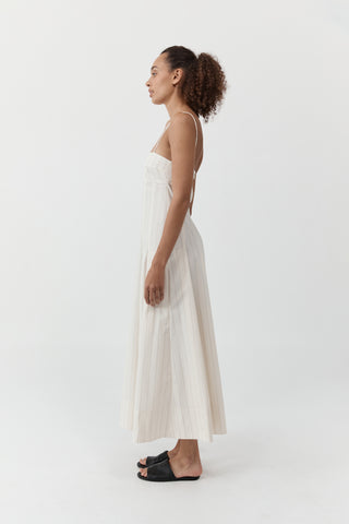 EVERYDAY COTTON PLEAT DRESS