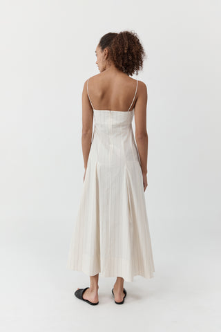 EVERYDAY COTTON PLEAT DRESS