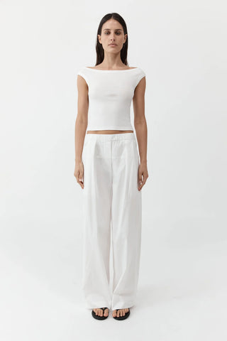 ORGANIC COTTON OFF THE SHOULDER - WHITE