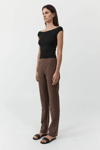 ORGANIC COTTON OFF THE SHOULDER - BLACK