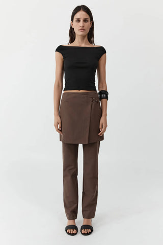 ORGANIC COTTON OFF THE SHOULDER - BLACK