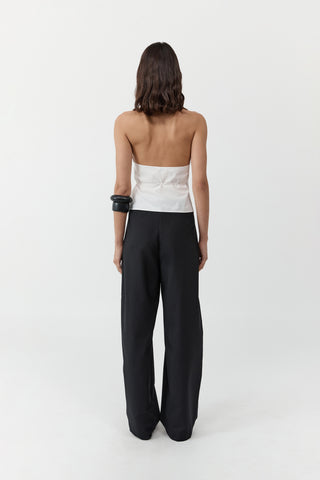 OXFORD WRAP TOP
