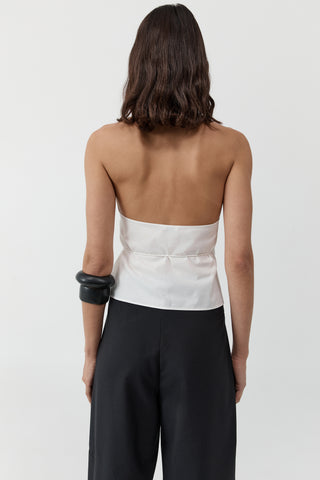 OXFORD WRAP TOP