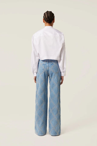 TRESSÉ | PONA EMBROIDERED DENIM