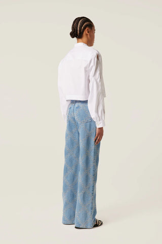 TRESSÉ | PONA EMBROIDERED DENIM