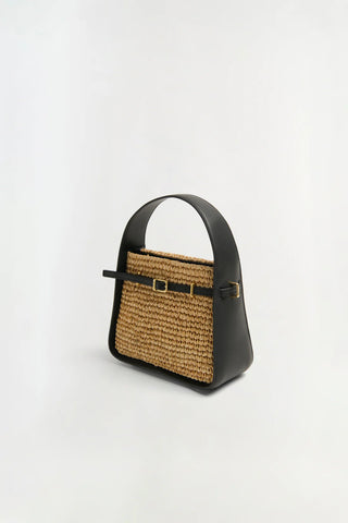 CLEO MINI RAFFIA BUCKET BAG