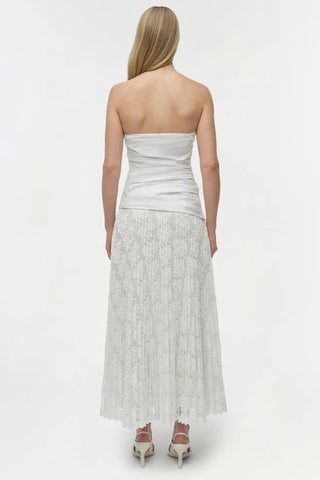 ANNALISE COTTON LACE MIDI DRESS