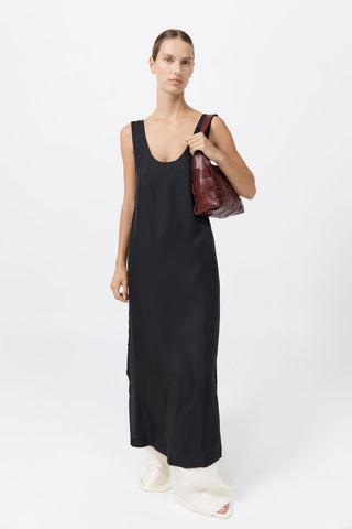 MINI WOVEN TOTE - PLUM