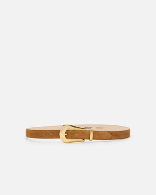 NO. 17 BELT - HONEYCOMB SUEDE & GOLD