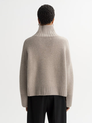 GIRLFRIEND TURTLENECK - GREIGE
