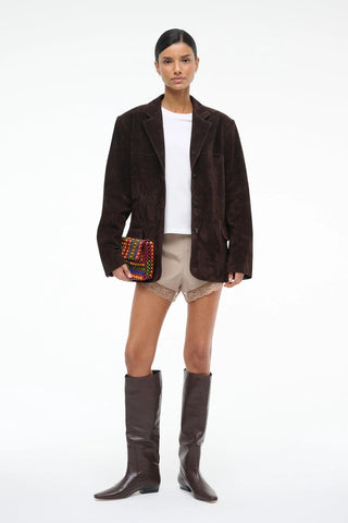 NATALIE SUEDE JACKET ESPRESSO