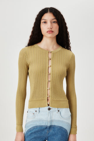 GOLD BEADED KNIT TOP