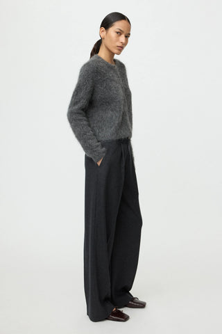 ALPACA CARDIGAN - ANTHRACITE MELANGE