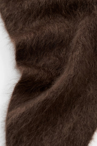 BRUSHED SCARF - MOCHA